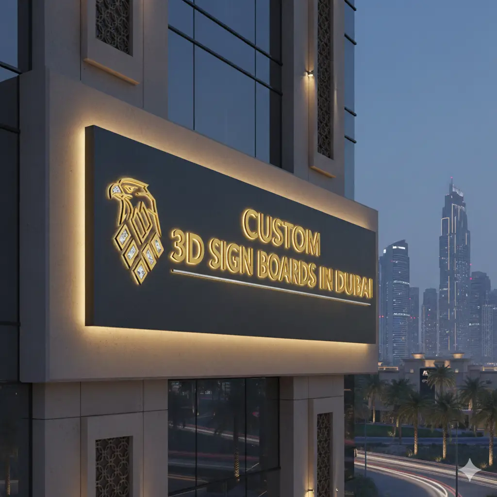 3D Signage Providers in Abu Dhabi UAE - Tawasul Advertising and Marketing Agency تواصل للإعلان