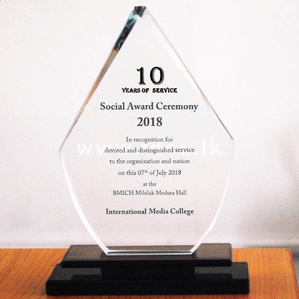 Custom Glass Trophies & Awards Printing Services in Abu Dhabi UAE Tawasul Advertising and Marketing Agency تواصل للإعلان