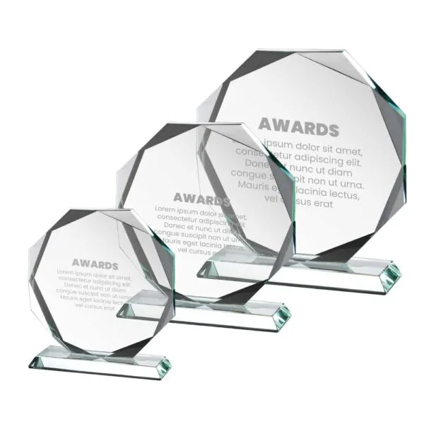 Custom Glass Trophies & Awards Printing Services in Abu Dhabi UAE Tawasul Advertising and Marketing Agency تواصل للإعلان