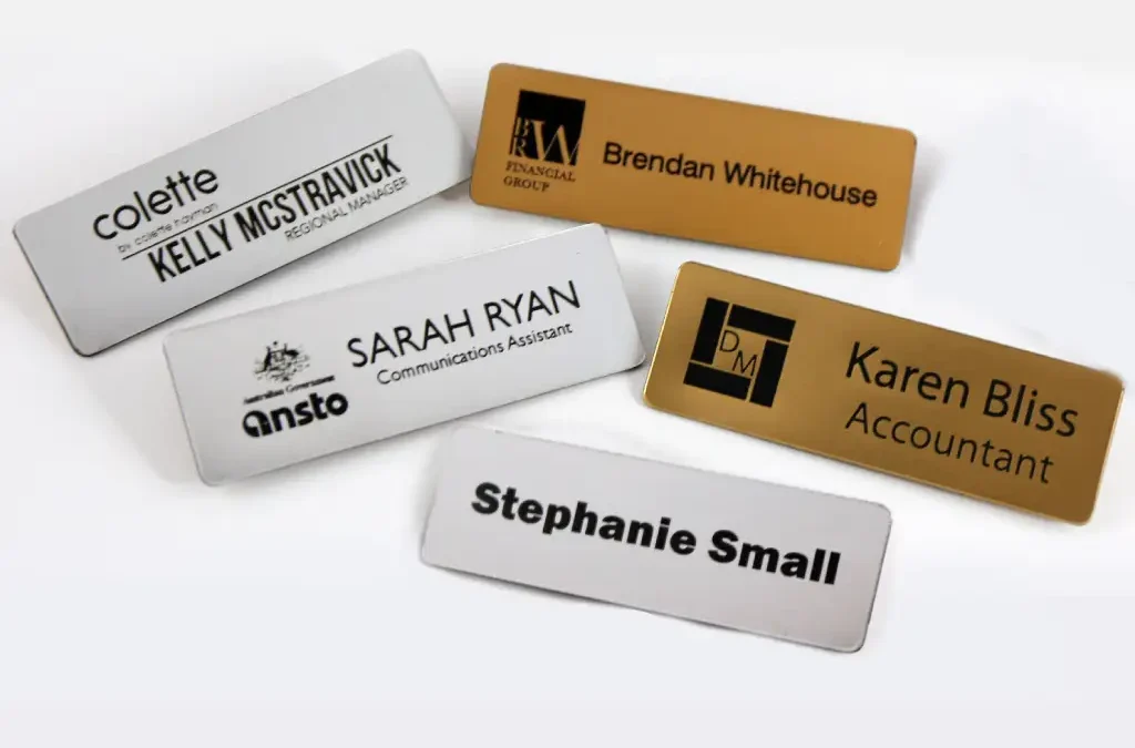 Custom Name Badges Tags and Pin Supplier