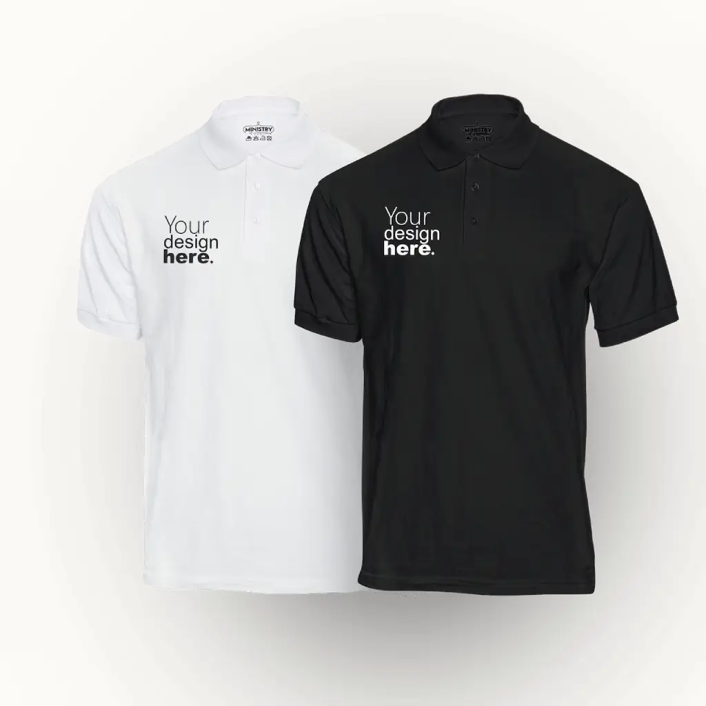 Custom Polo T-Shirt Printing Services in Abu Dhabi UAE - Tawasul Advertising and Marketing Agency تواصل للإعلان