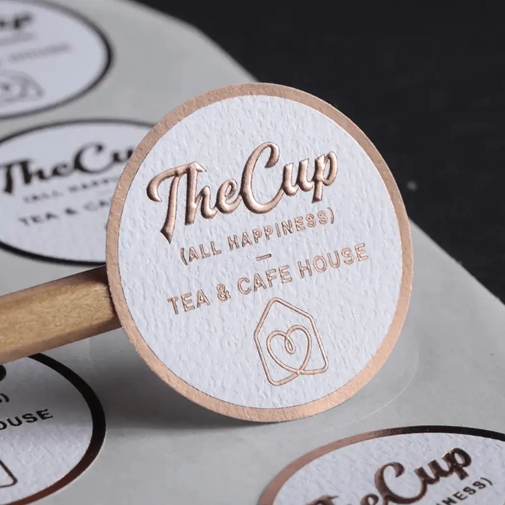 Embossed Stickers Printing Services in Abu Dhabi UAE - Tawasul Advertising and Marketing Agency تواصل للإعلان