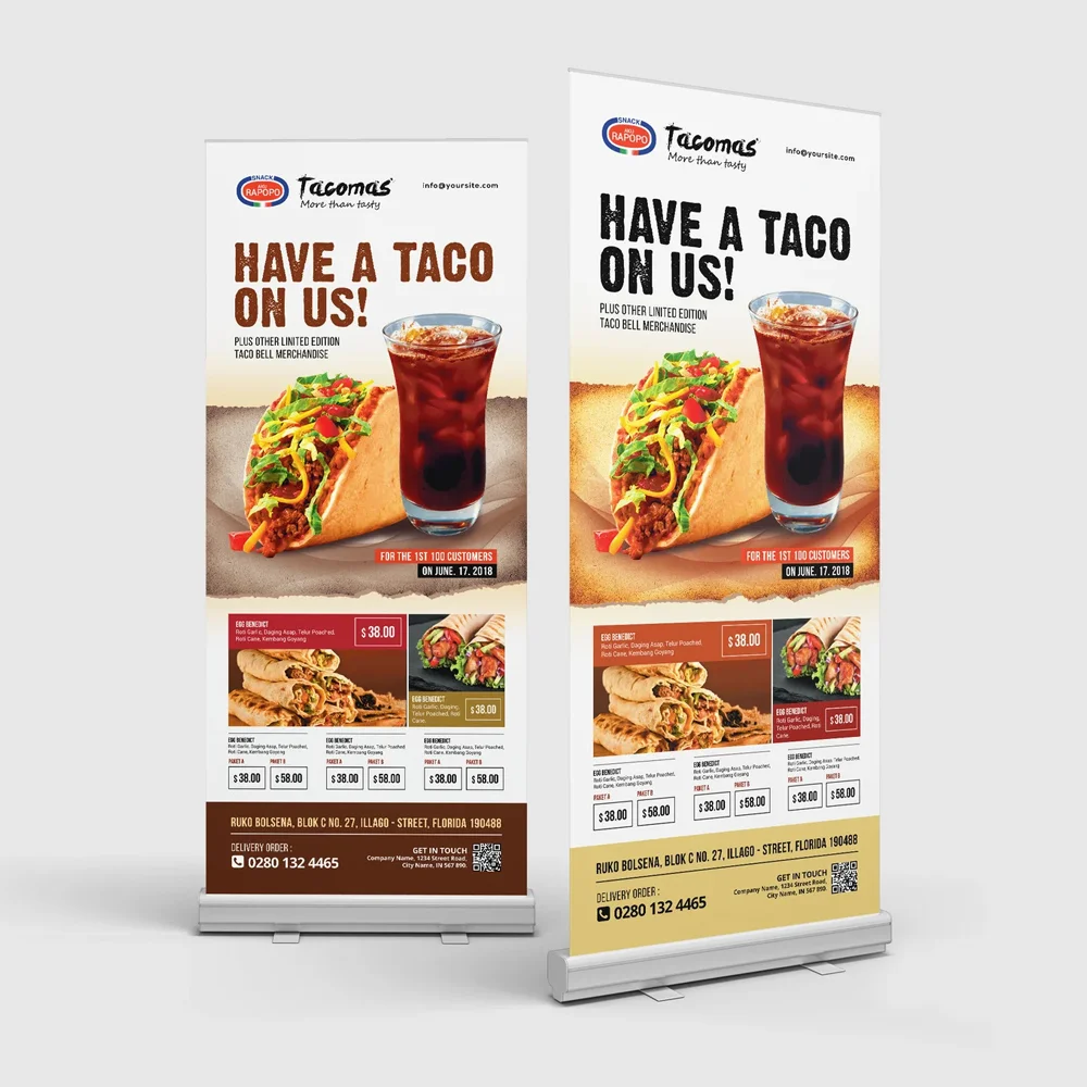 Roll-Up Printing Services in Abu Dhabi UAE - Tawasul Advertising and Marketing Agency تواصل للإعلان