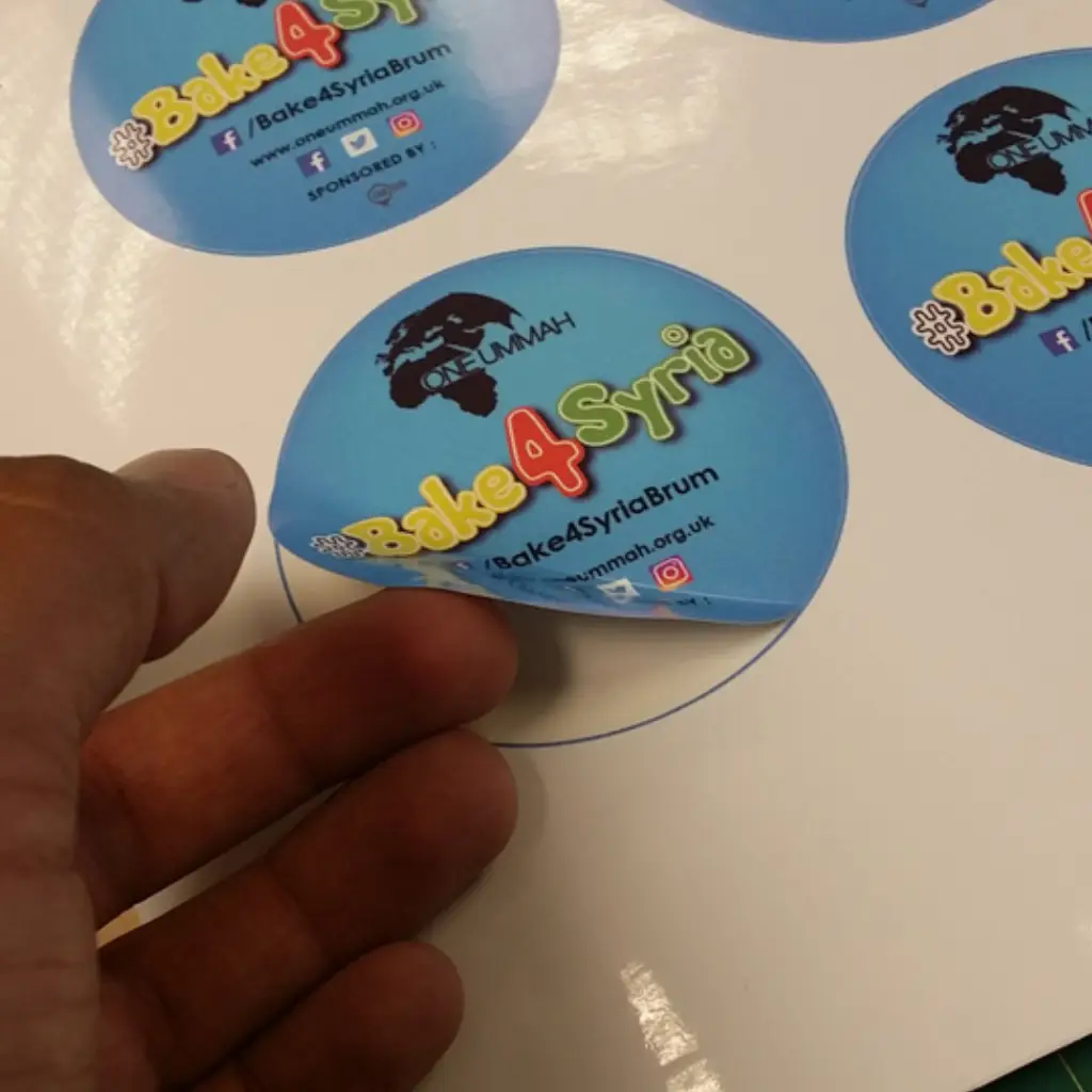 Stickers Printing Services in Abu Dhabi UAE - Tawasul Advertising and Marketing Agency تواصل للإعلان