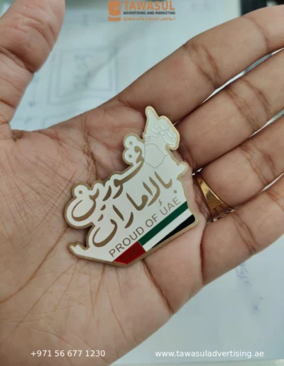 Proud of UAE Badge Supplier Pin Tag Supplier Gift Items - Tawasul Advertising Abu Dhabi